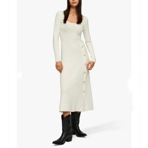 Mango Knitted Midi Dress